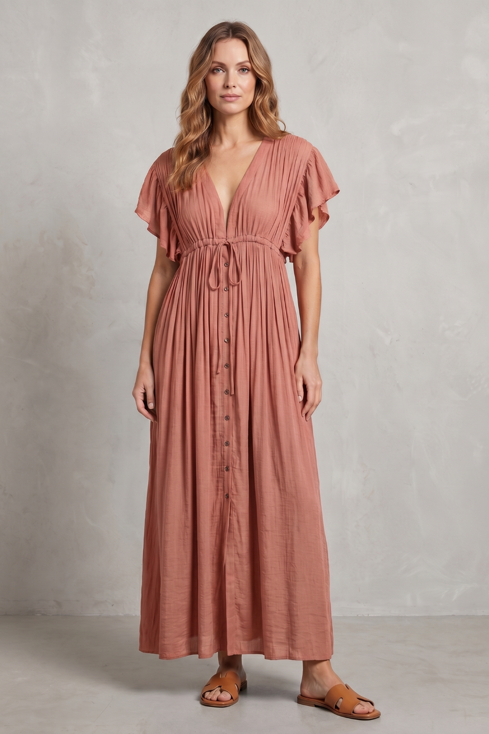 Airy Resort Elegance Maxi Dress