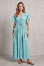 Airy Resort Elegance Maxi Dress