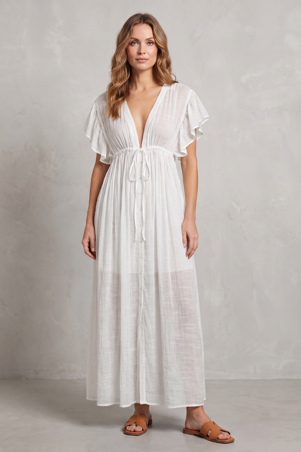 Airy Resort Elegance Maxi Dress