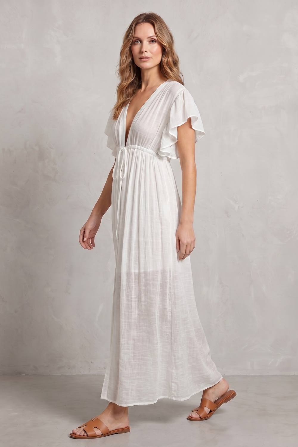 Airy Resort Elegance Maxi Dress
