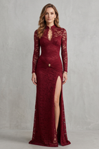Lace Cut-out Allure Maxi Dress