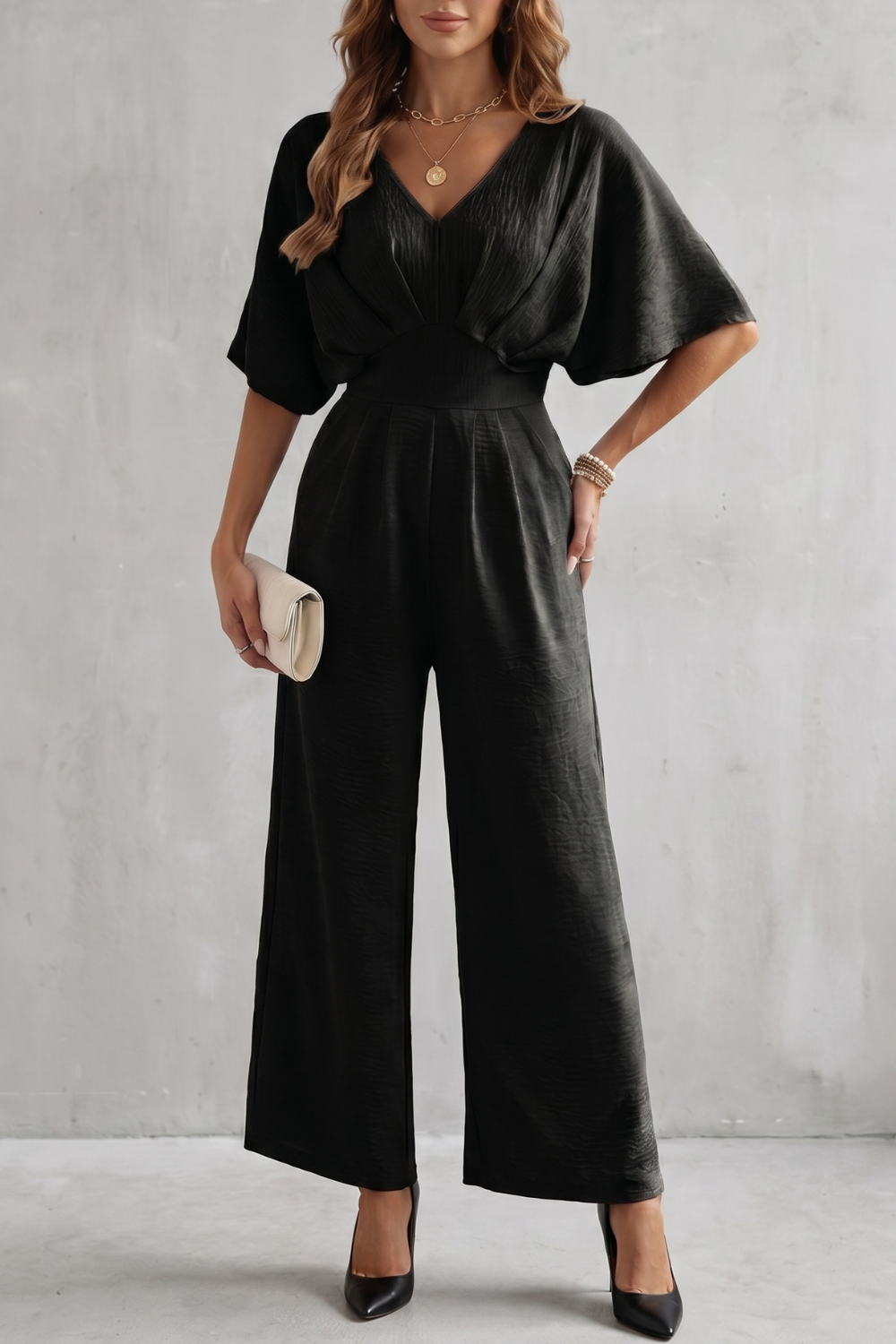 Elegant batwing silhouette | Jumpsuit