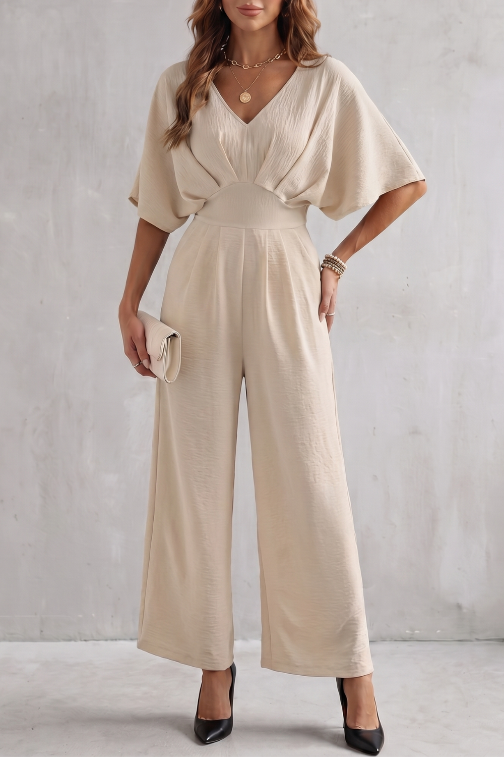 Elegant batwing silhouette | Jumpsuit