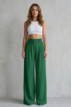 Flowing Drape Wide-leg Tailored Trousers