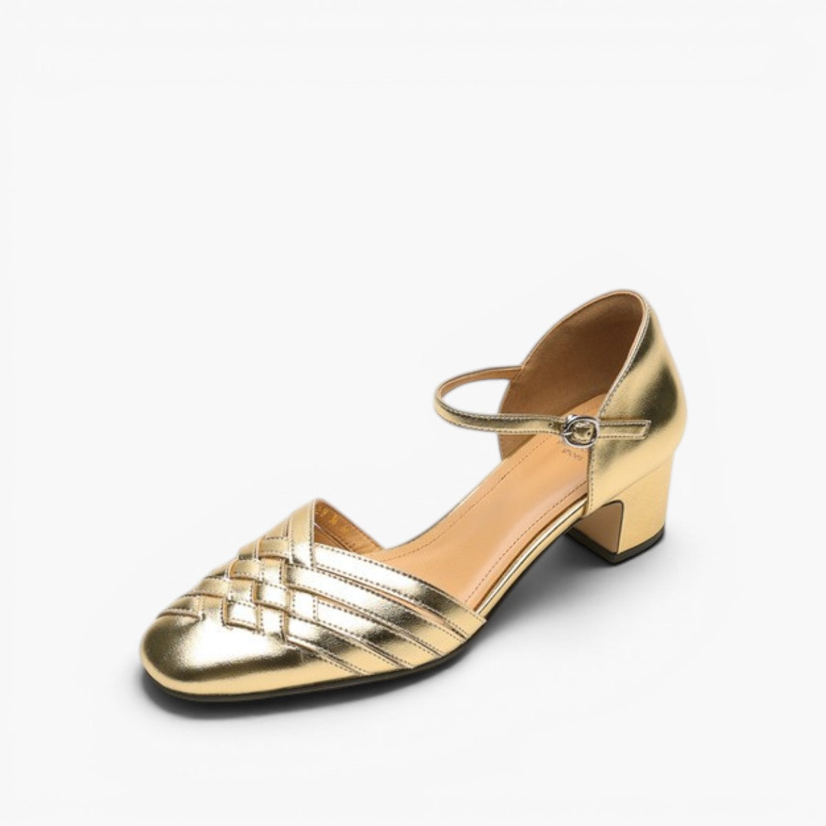 Marais Woven Leather Heels