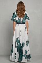 Watercolour Print Grace Maxi Dress