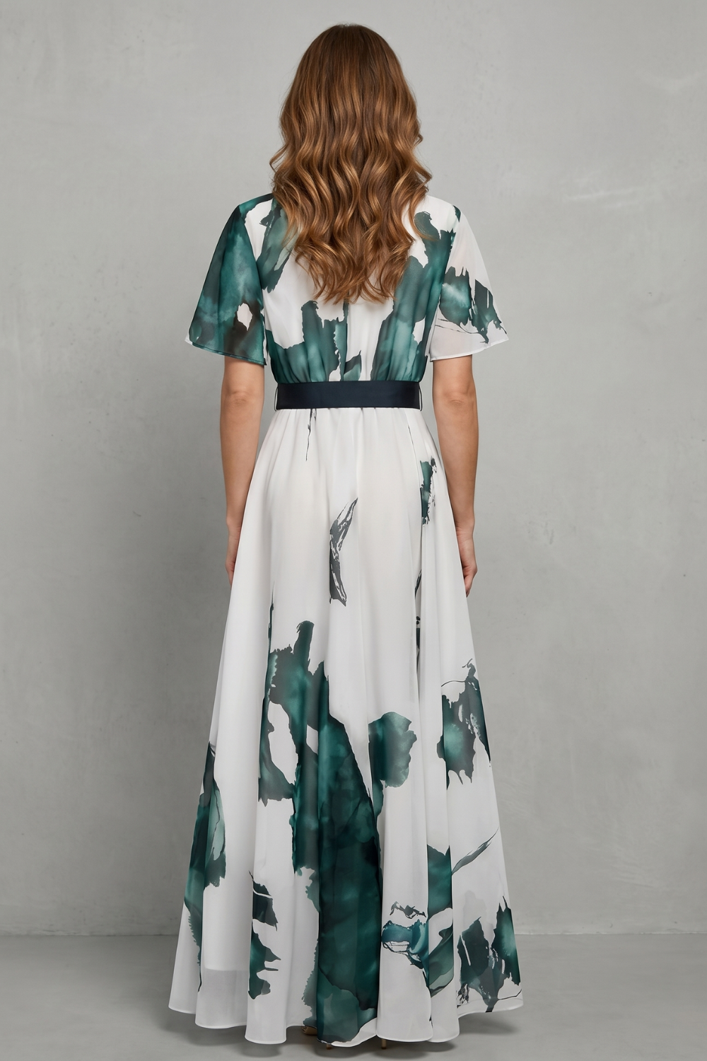 Watercolour Print Grace Maxi Dress