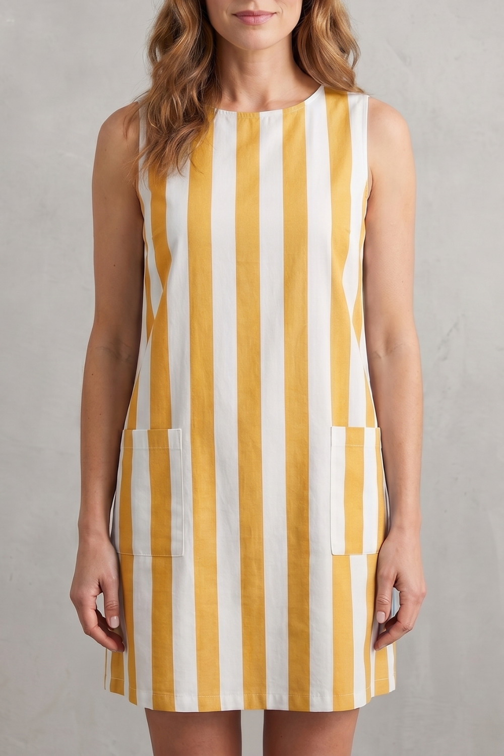 Monochrome Striped Charm Mini Dress