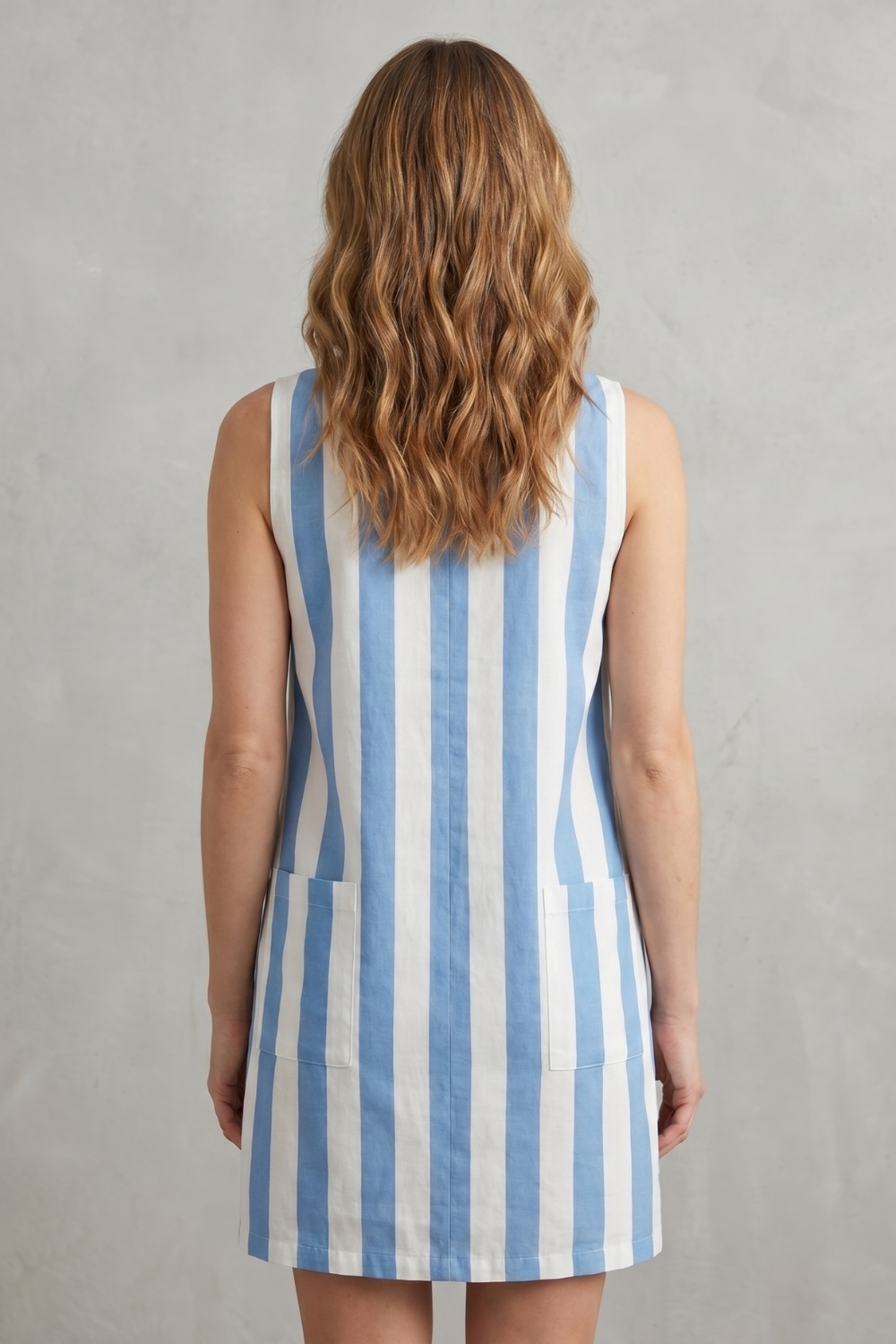 Monochrome Striped Charm Mini Dress