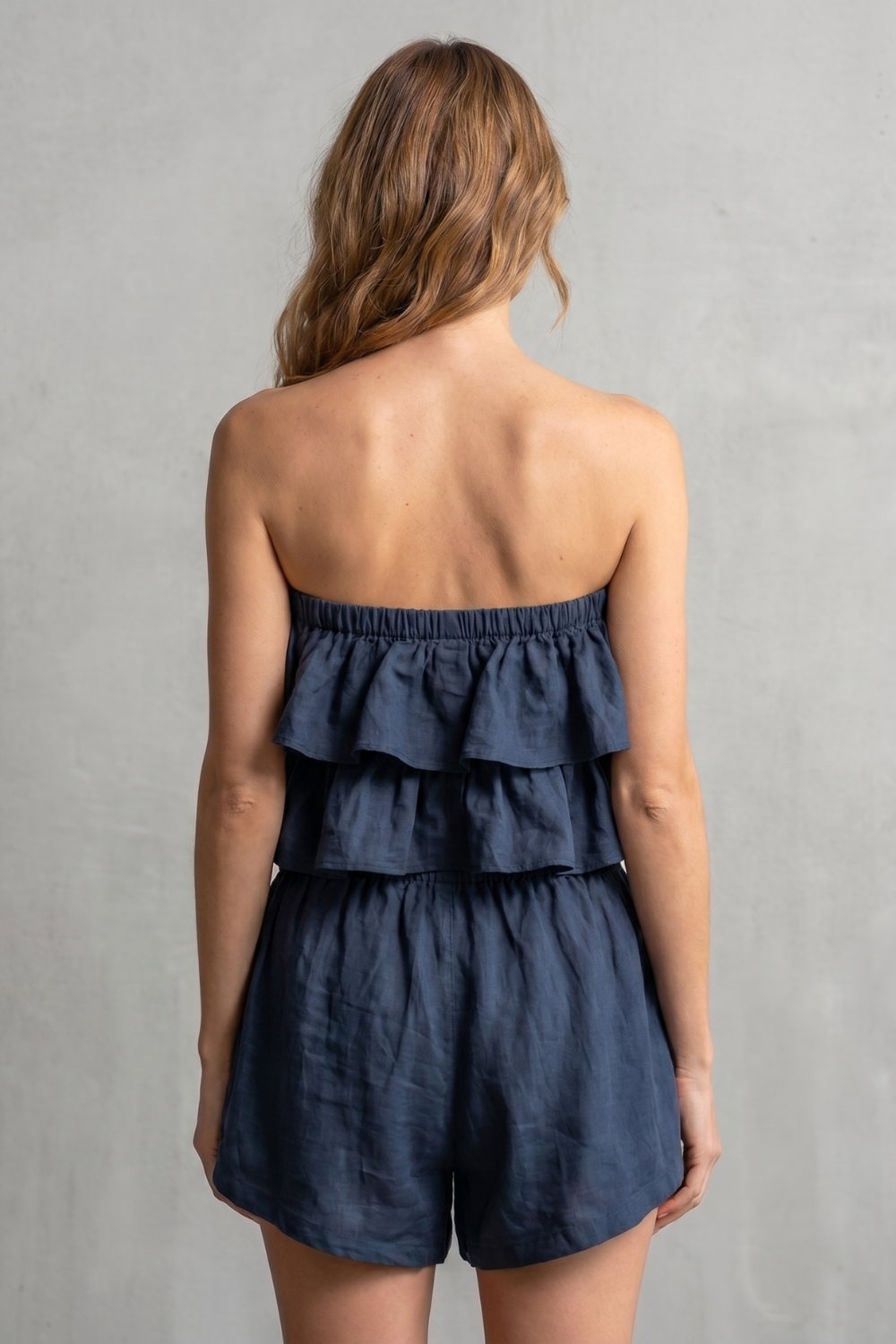 Ruffled Seaside Charm Shorts Set