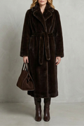 Oversized Silhouette Faux Fur Long Coat