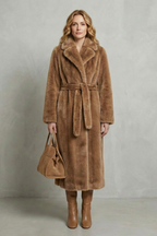 Oversized Silhouette Faux Fur Long Coat