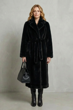 Oversized Silhouette Faux Fur Long Coat