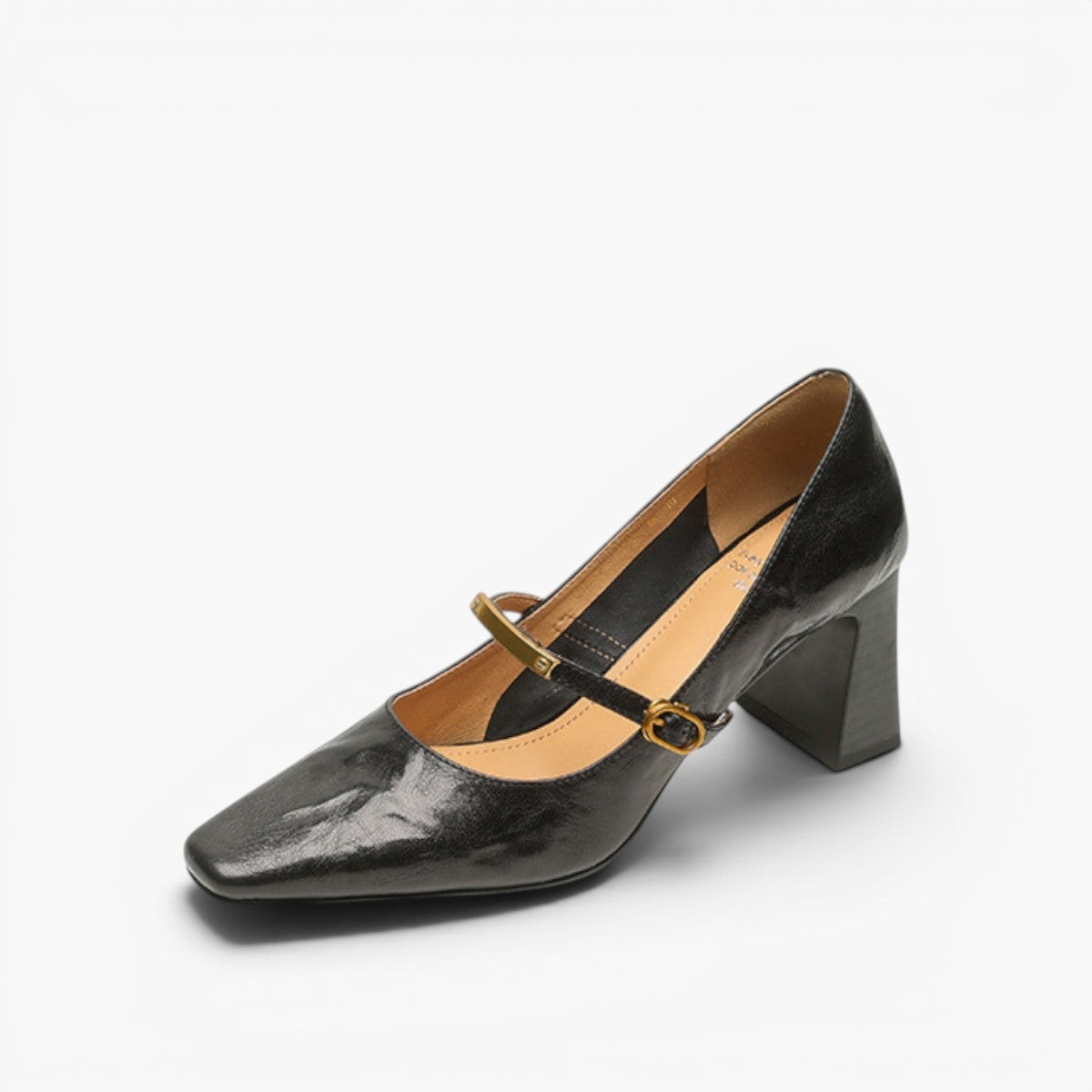 Marleon Leather Strap Pumps