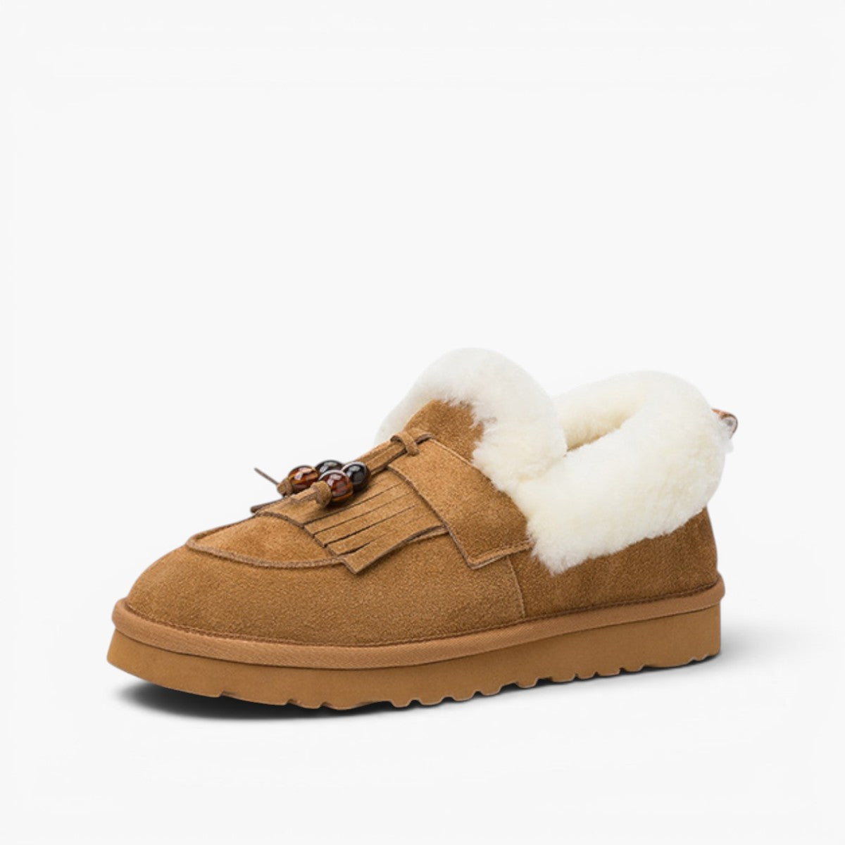 Marsett Shearling Suede Loafers