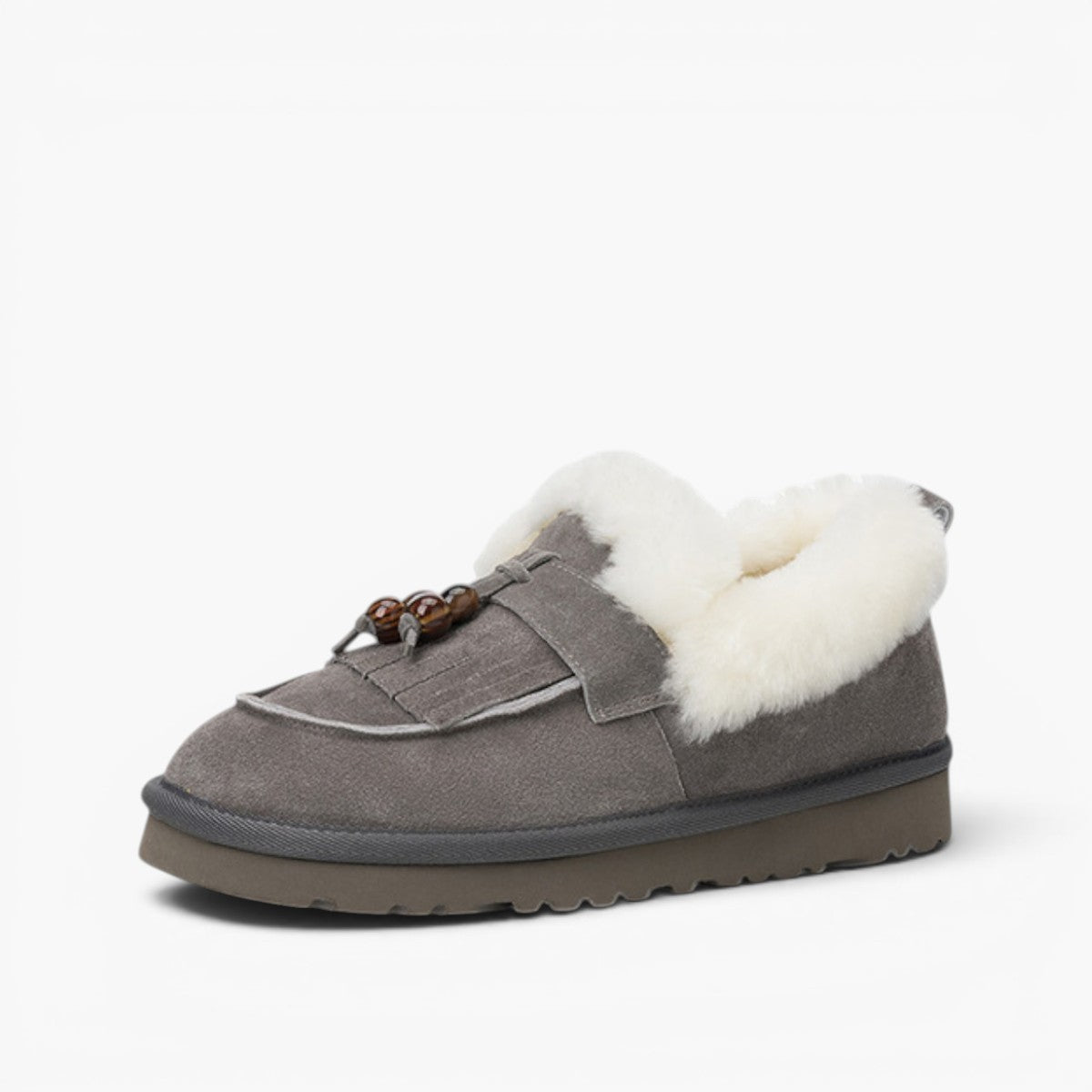 Marsett Shearling Suede Loafers