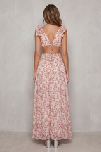 Ruffled Chiffon Romance Maxi Dress