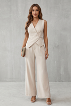 Tailored Minimal Elegance Vest Set