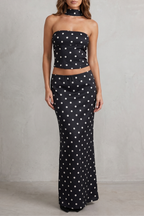 Chic Polka Dot Allure Two-piece Set