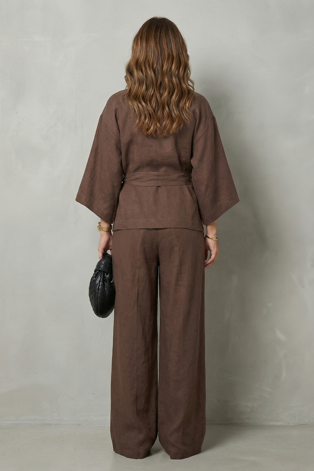 Relaxed Wrap Silhouette Two Piece Set