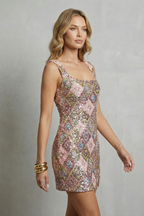 Crystal Sequin Allure Mini Dress