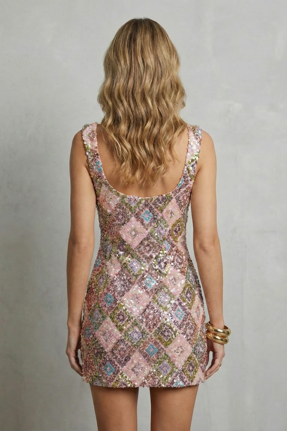 Crystal Sequin Allure Mini Dress