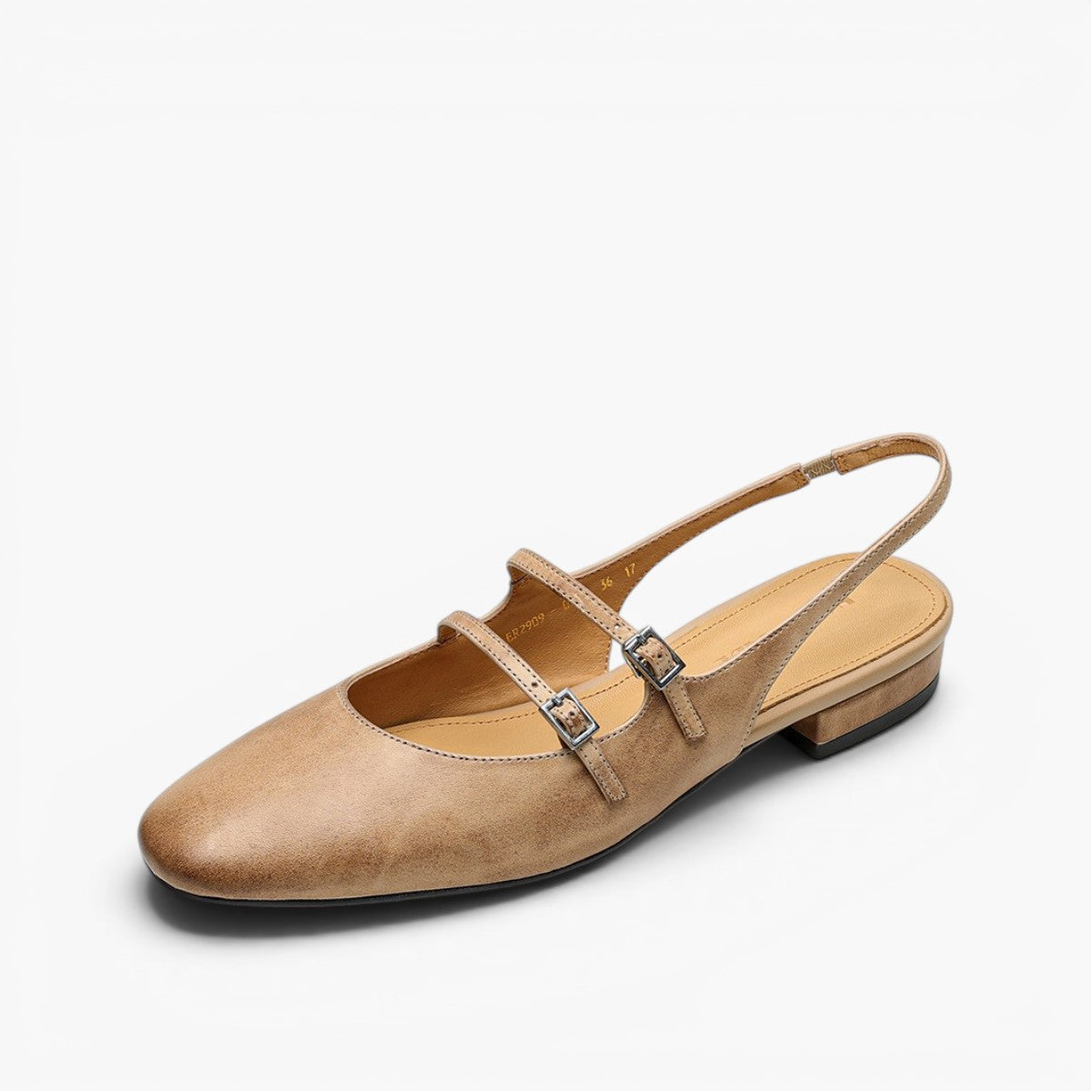 Norvie Leather Slingback Mary Jane Flats
