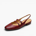 Norvie Leather Slingback Mary Jane Flats