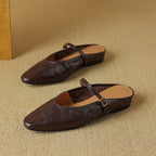 Celine Leather Strap Mules