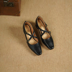 Mira Mary-Jane Leather Heels