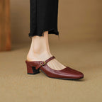 Lurea Strap Leather Mules