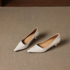 Verrine Leather Low Pumps