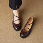 Ruelle Leather Mary Janes