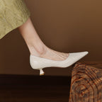Verrine Leather Low Pumps