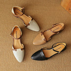Calenne Leather Slingbacks
