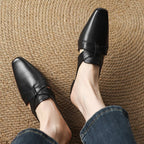 Virelle Cross Leather Mules