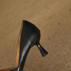 Loréne Curve Leather Heels