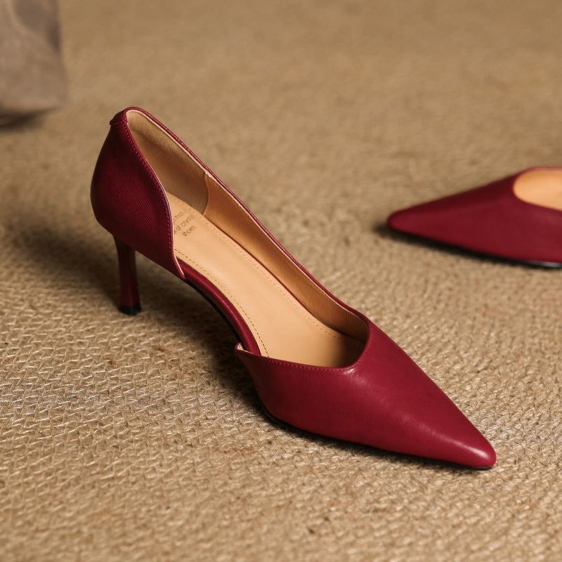 Velisse D’Orsay Leather Pumps