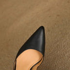 Loréne Curve Leather Heels