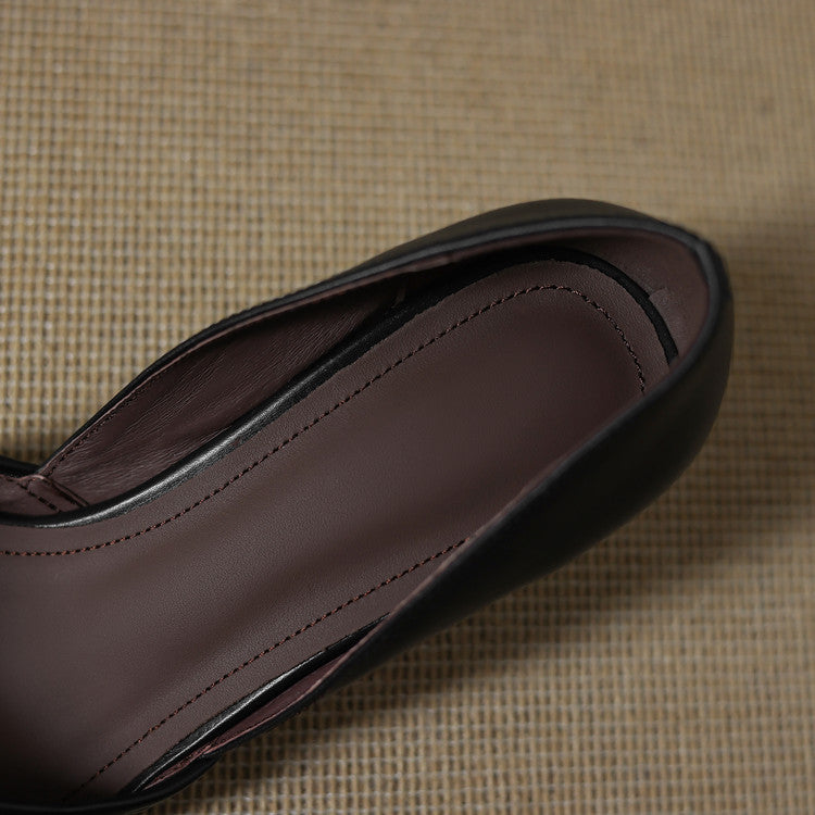 Serelle Woven Leather Heels