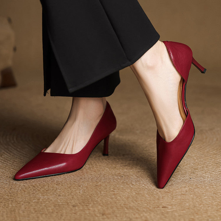 Velisse D’Orsay Leather Pumps