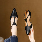 Rosie T-Bar Leather Heels