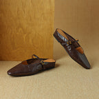 Celine Leather Strap Mules