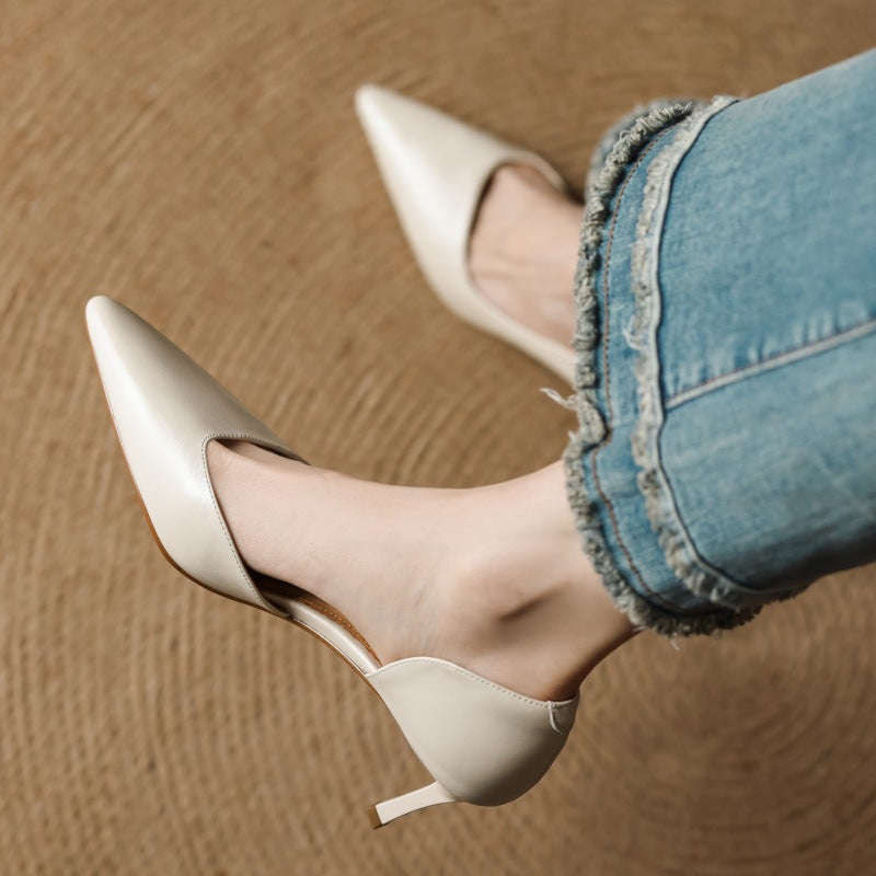 Velisse D’Orsay Leather Pumps