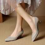 Eliane Woven Leather Heels