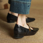 Eloria Lambskin Mary Janes