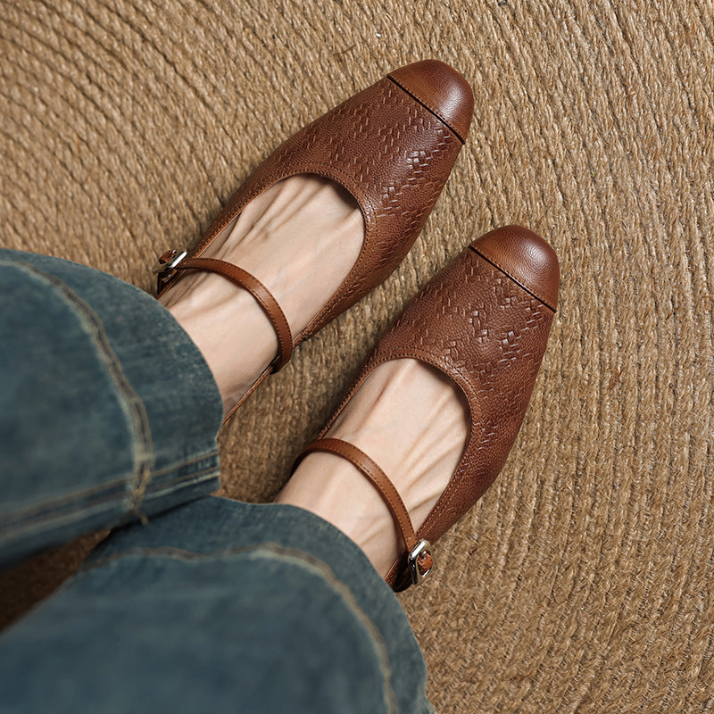 Rielle Strap Leather Mules