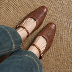 Rielle Strap Leather Mules
