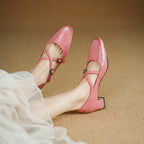 Mira Mary-Jane Leather Heels