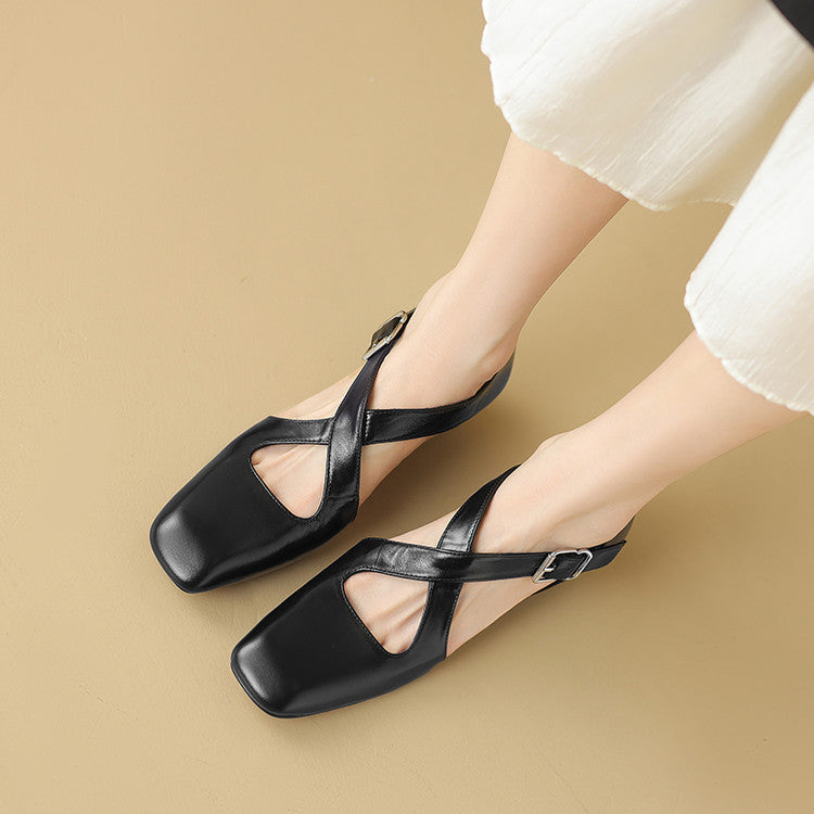 Celise D'Orsay Leather Heels